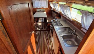 Martham Boats Wooden River Cruiser - Nice One - 4 Berth Classic Wooden Cruiser 