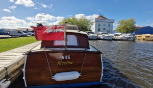 Martham Boats Wooden River Cruiser - Nice One - 4 Berth Classic Wooden Cruiser 