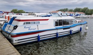 Aquafibre 38 Lowliner - Russet Retreat - 6 Berth Inland River Cruiser